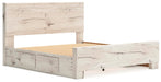 Lawroy King Panel Bed with Storage, Dresser and Mirror - alternate view 9