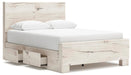 Lawroy Queen Panel Bed with Storage, Dresser and Mirror - alternate view 7