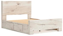 Lawroy Queen Panel Bed with Storage, Dresser, Mirror and Nightstand - alternate view 11