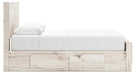Lawroy Queen Panel Bed with Storage, Dresser and Mirror - alternate view 16