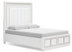 Chalanna Queen Upholstered Storage Bed, Dresser, Mirror, Chest and Nightstand - alternate view 8