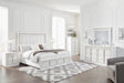 Chalanna Queen Upholstered Storage Bed with Mirrored Dresser - alternate view 8