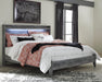 Baystorm King Panel Bed with Mirrored Dresser and Nightstand - alternate view 8