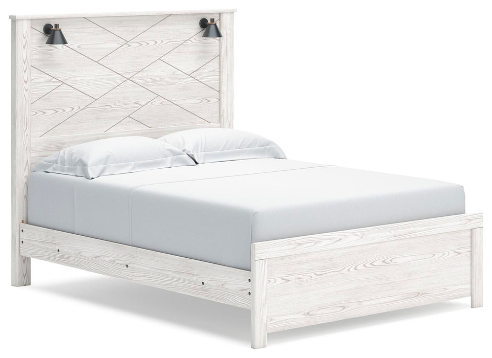 Gerridan Queen Panel Bed with Mirrored Dresser and Nightstand - alternate view 3