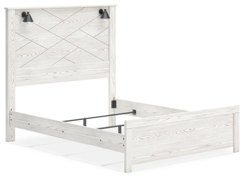 Gerridan Queen Panel Bed with Mirrored Dresser and Nightstand - alternate view 4