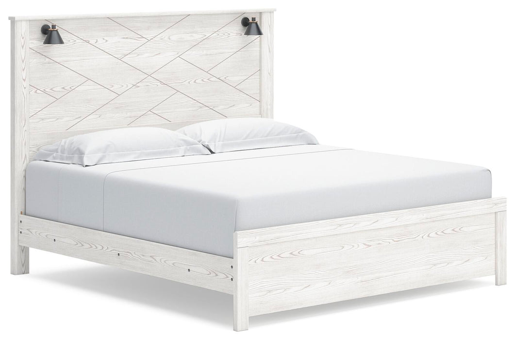 Gerridan King Panel Bed with Mirrored Dresser, Chest and Nightstand - alternate view 8