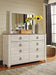 Willowton King Panel Bed with Mirrored Dresser and Nightstand - alternate view 6