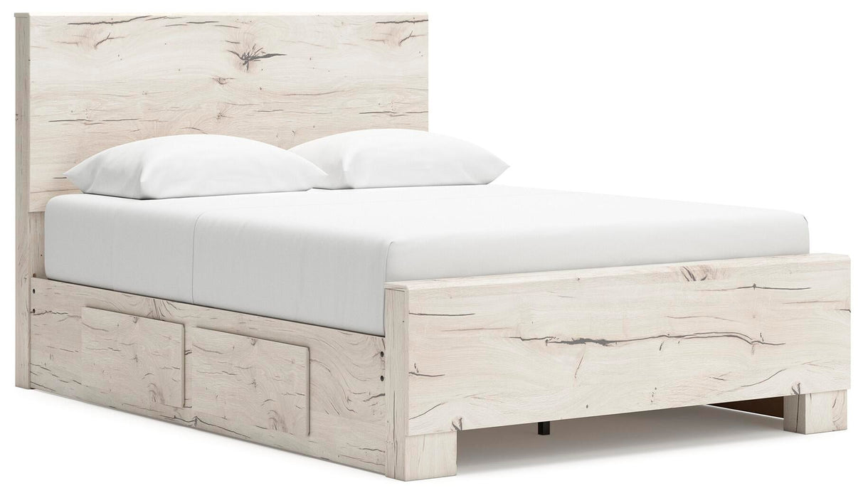 Lawroy Queen Panel Bed with Storage, Dresser, Mirror, Chest and Nightstand - alternate view 17