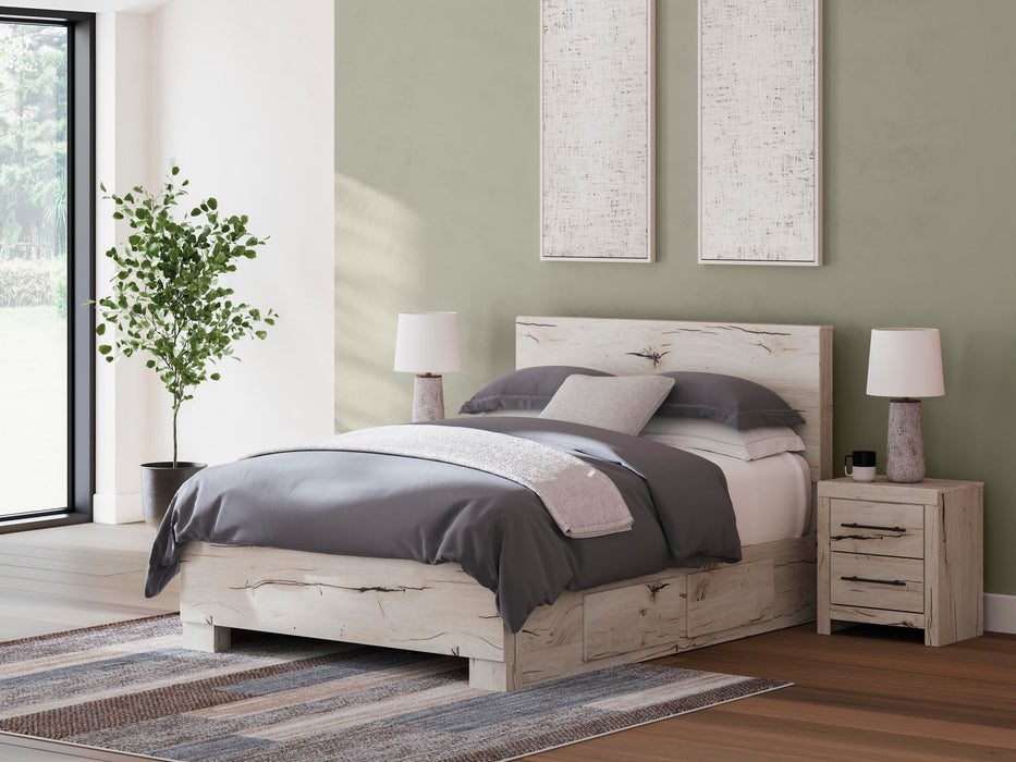 Lawroy Queen Panel Bed with Storage, Dresser, Mirror, Chest and Nightstand - alternate view 29