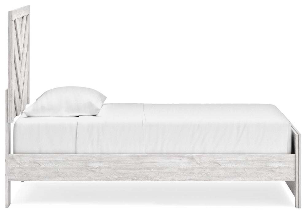 Cayboni Twin Panel Bed with Mirrored Dresser - alternate view 15