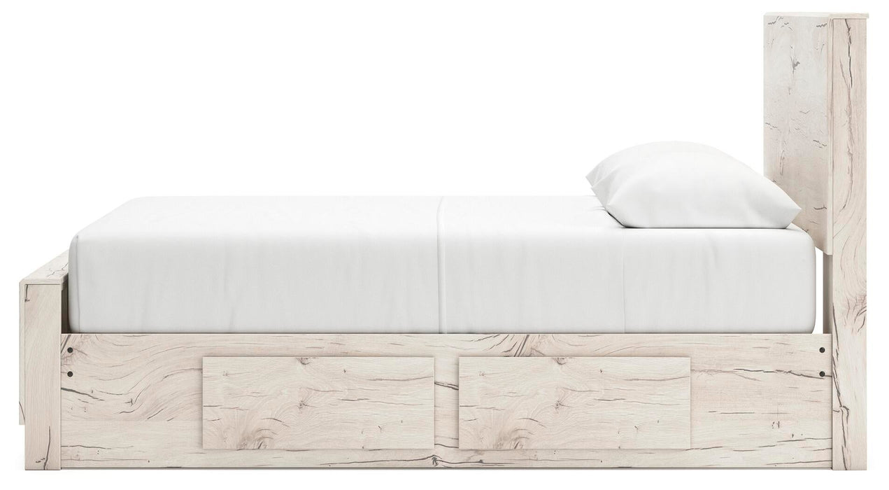 Lawroy Queen Panel Bed with Storage, Dresser and Mirror - alternate view 15