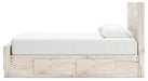 Lawroy Queen Panel Bed with Storage, Dresser and Mirror - alternate view 15