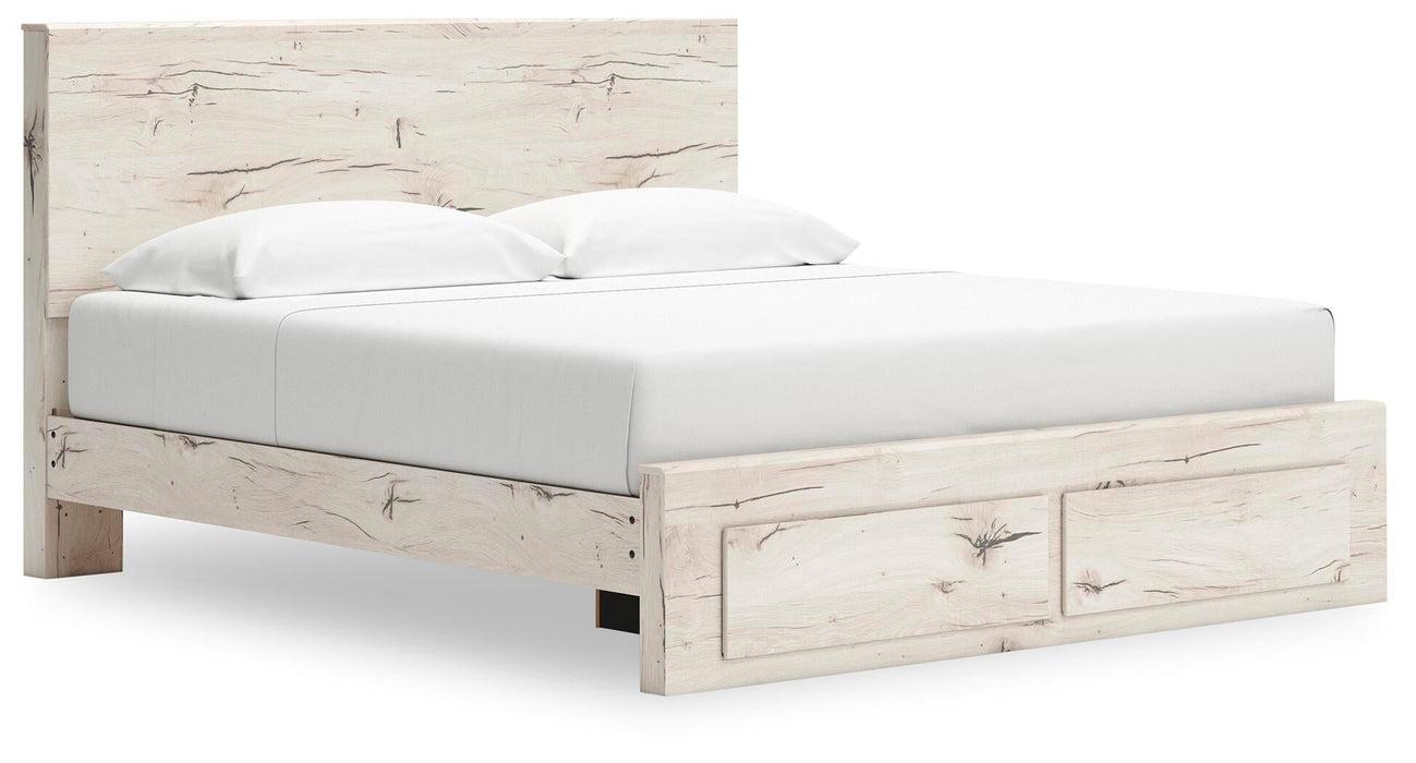 Lawroy King Panel Storage Bed, Dresser, Mirror and Nightstand - alternate view 9