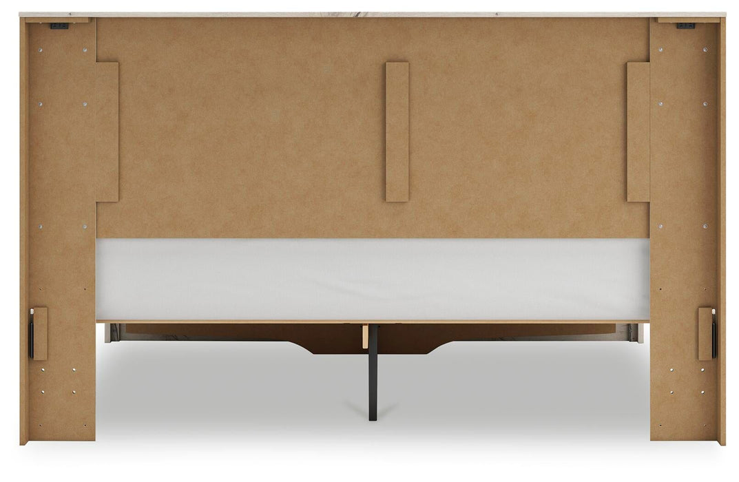 Lawroy King Panel Storage Bed, Dresser, Mirror and Nightstand - alternate view 11