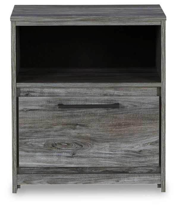 Baystorm Twin Panel Bed with Mirrored Dresser and Nightstand - alternate view 6