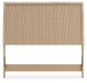 Cielden Full Upholstered Panel Bed with Mirrored Dresser, Chest and Nightstand - alternate view 7