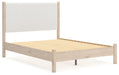 Cadmori Queen Upholstered Panel Bed with Mirrored Dresser and Nightstand - alternate view 11
