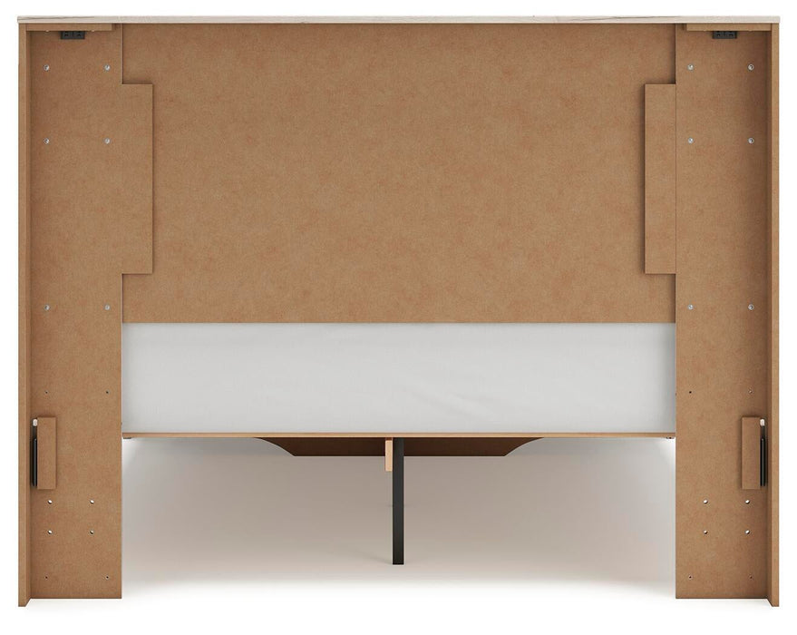 Lawroy Queen Panel Storage Bed, Dresser and Mirror - alternate view 9