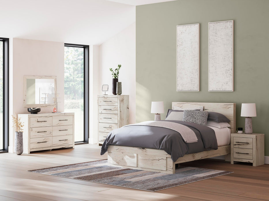 Lawroy Queen Panel Storage Bed, Dresser and Mirror - alternate view 11