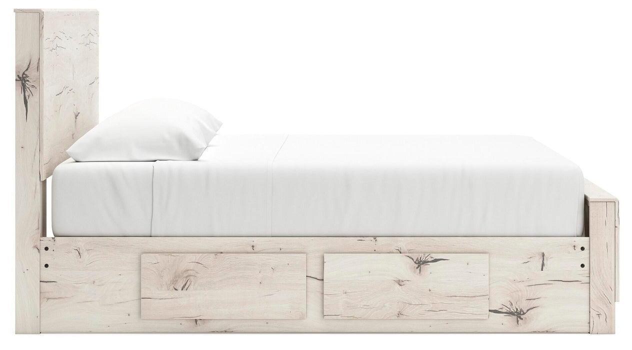 Lawroy King Panel Bed with Storage, Dresser and Mirror - alternate view 15