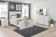 Stelsie Full Panel Bed with Mirrored Dresser and Nightstand - alternate view 2