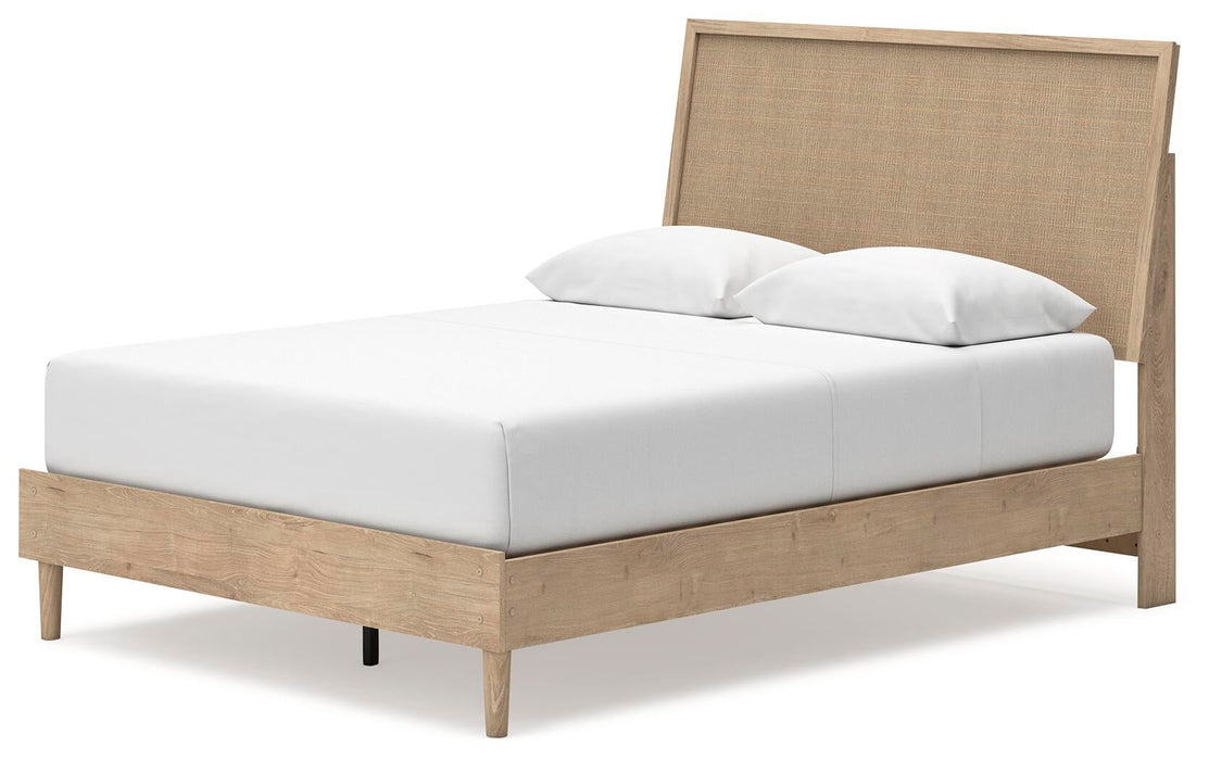 Cielden Queen Panel Bed with Mirrored Dresser - alternate view 9