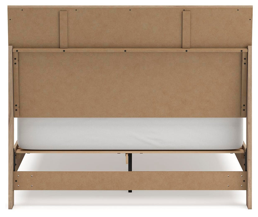 Cielden Queen Panel Bed with Mirrored Dresser, Chest and Nightstand - alternate view 19