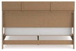 Cielden King Panel Bed with Mirrored Dresser - alternate view 4