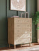 Cielden King Panel Bed with Mirrored Dresser, Chest and Nightstand - alternate view 27