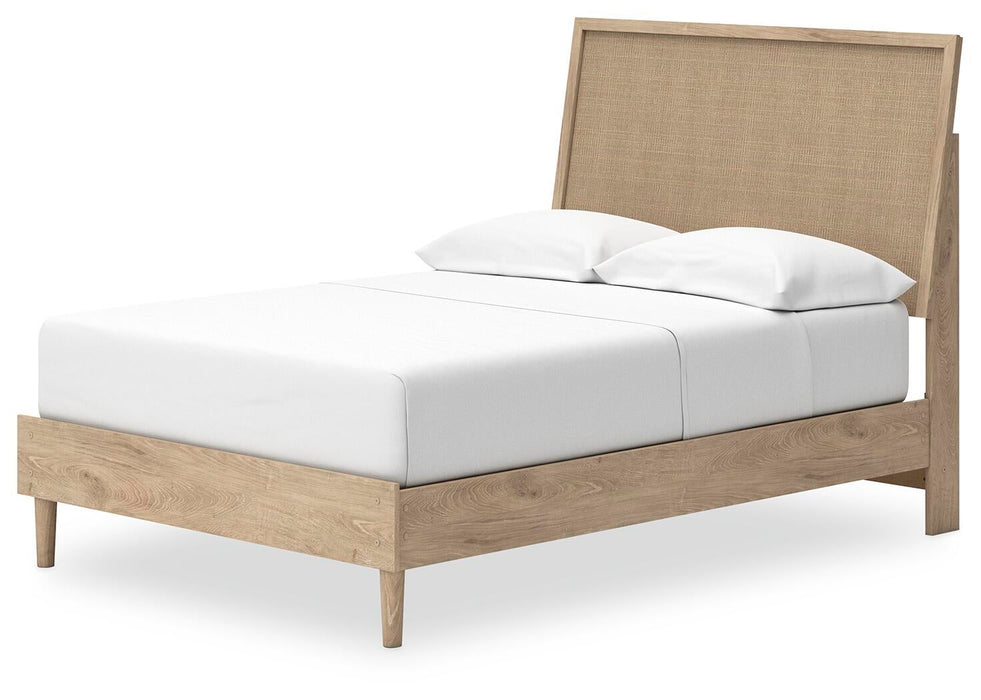 Cielden Full Panel Bed with Mirrored Dresser, Chest and Nightstand - alternate view 5