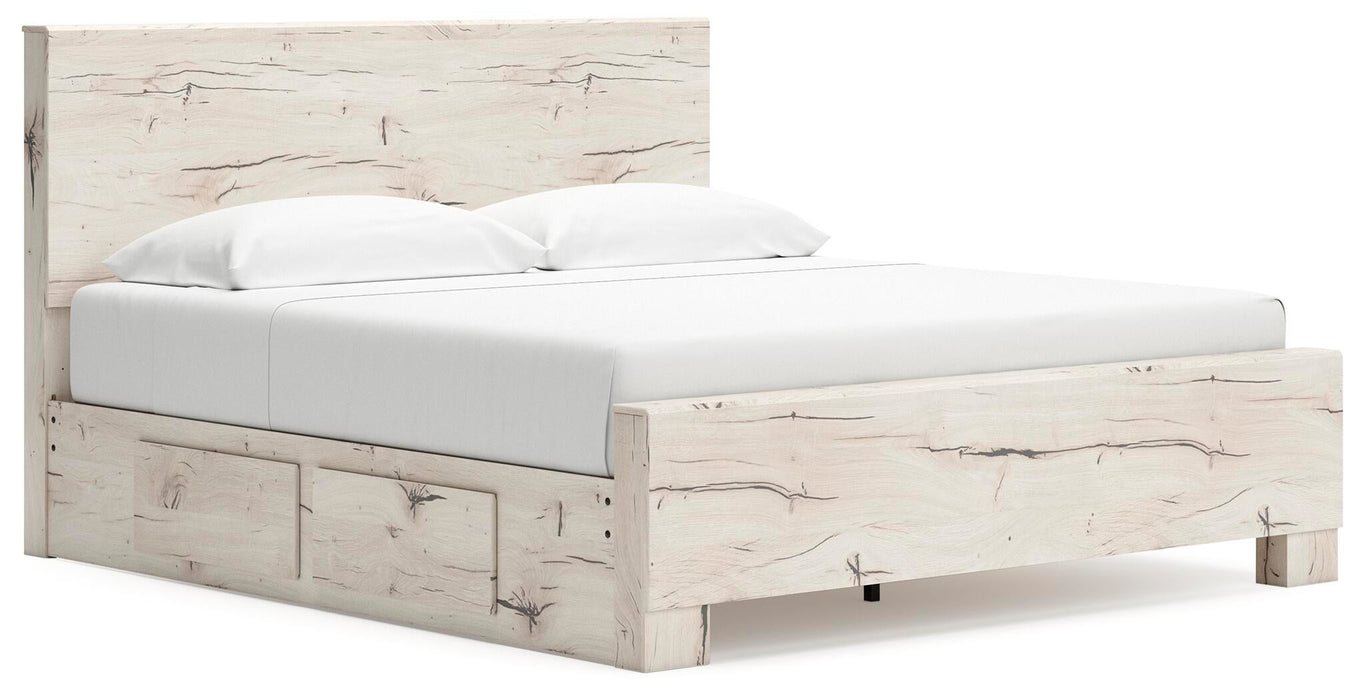Lawroy King Panel Bed with Storage, Dresser, Mirror, Chest and Nightstand - alternate view 14