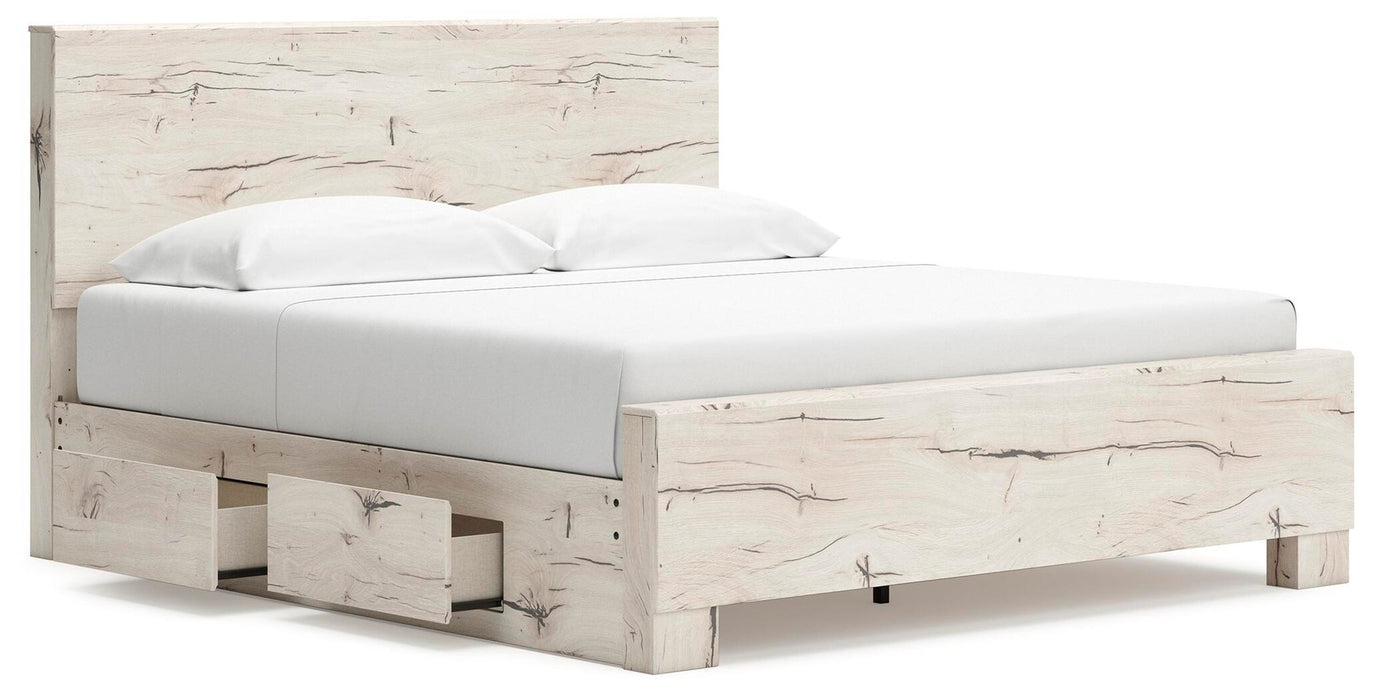Lawroy King Panel Bed with Storage, Dresser, Mirror, Chest and Nightstand - alternate view 15