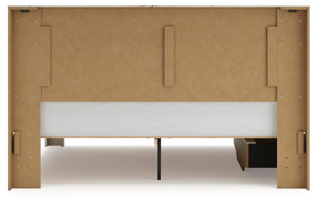Lawroy King Panel Bed with Storage, Dresser, Mirror, Chest and Nightstand - alternate view 17