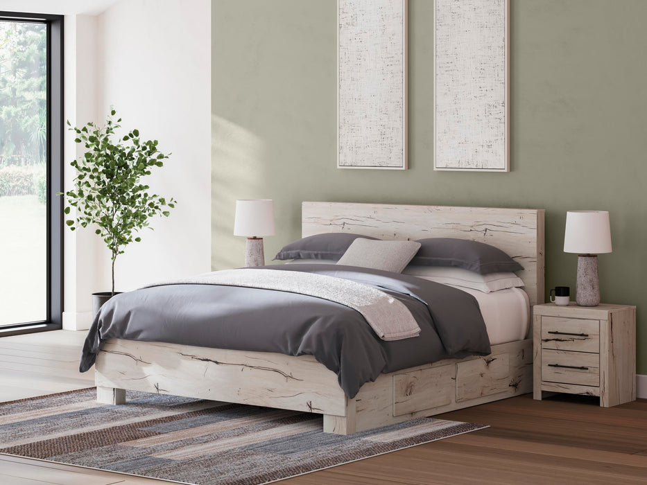 Lawroy King Panel Bed with Storage, Dresser, Mirror, Chest and Nightstand - alternate view 29