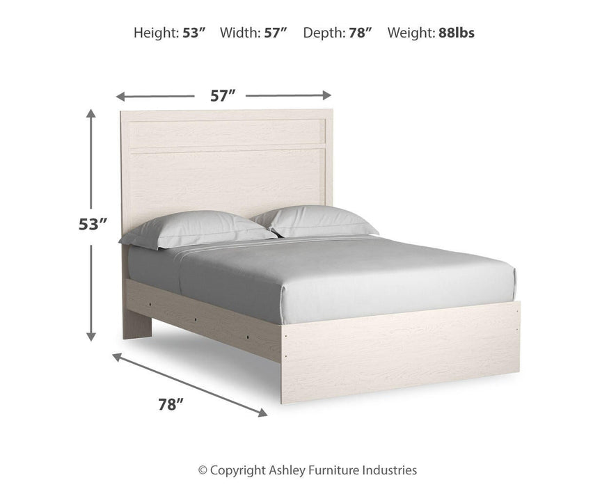 Stelsie Full Panel Bed with Mirrored Dresser - alternate view 4