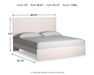 Stelsie King Panel Bed with Mirrored Dresser - alternate view 4