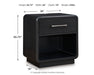 Rowanbeck California King Upholstered Panel Bed, Dresser, Mirror and Nightstand - alternate view 10