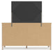 Cadmori Queen Upholstered Panel Bed with Mirrored Dresser - alternate view 6