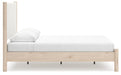 Cadmori Queen Upholstered Panel Bed with Mirrored Dresser - alternate view 16