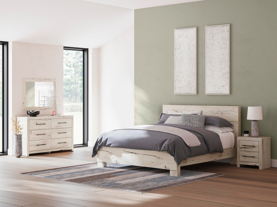 Lawroy King Panel Bed, Dresser, Mirror and Nightstand - alternate view 19