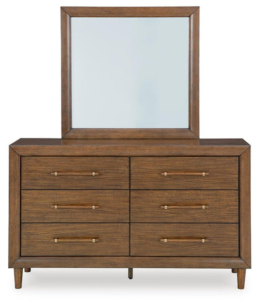 Lyncott California King Upholstered Bed, Dresser, Mirror, Chest and Nightstand - alternate view 2