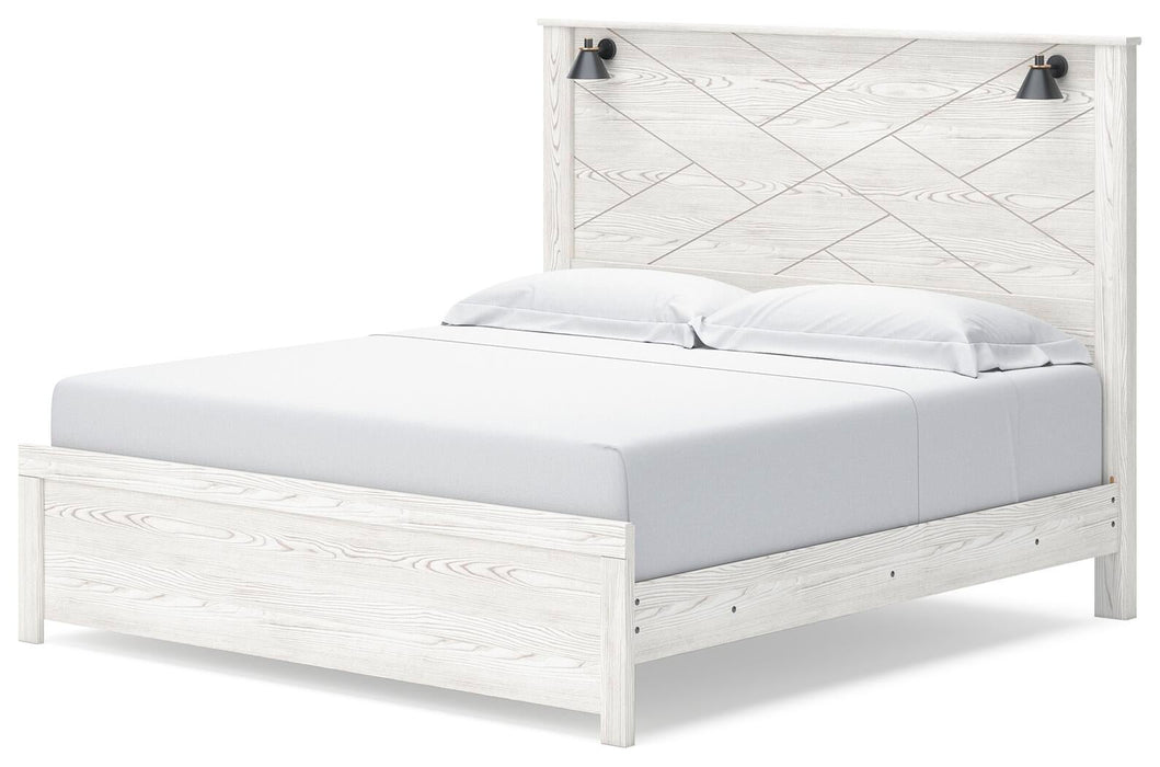 Gerridan King Panel Bed with Mirrored Dresser and Nightstand - alternate view 6