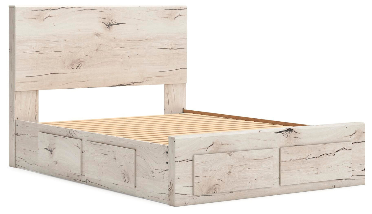 Lawroy Queen Panel Storage Bed, Dresser, Mirror and Nightstand - alternate view 12