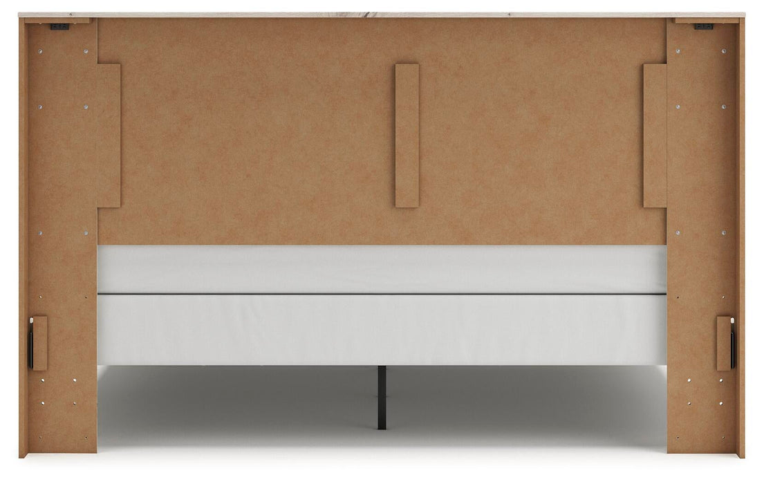 Lawroy King Panel Bed, Dresser, Mirror, Chest and Nightstand - alternate view 16