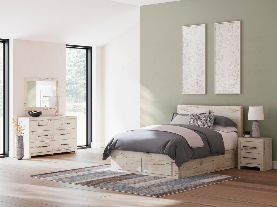 Lawroy Queen Panel Storage Bed, Dresser, Mirror and Nightstand - alternate view 21