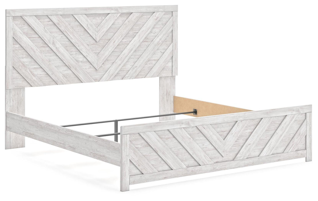 Cayboni King Panel Bed, Dresser, Mirror, Chest and Nightstand - alternate view 17