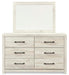 Cambeck Full Panel Bed with Mirrored Dresser and Nightstand - alternate view 7