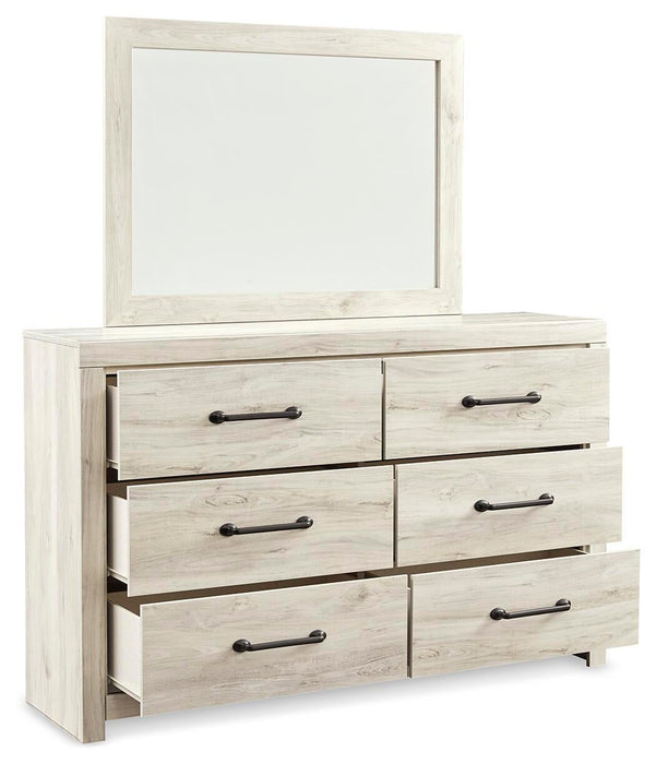 Cambeck Full Panel Bed with Mirrored Dresser and Nightstand - alternate view 8