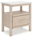 Cadmori Queen Upholstered Panel Bed with Mirrored Dresser, Chest and Nightstand - alternate view 20