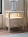 Cadmori Queen Upholstered Panel Bed with Mirrored Dresser, Chest and Nightstand - alternate view 30